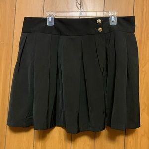 Black Pleated Skirt 2XL